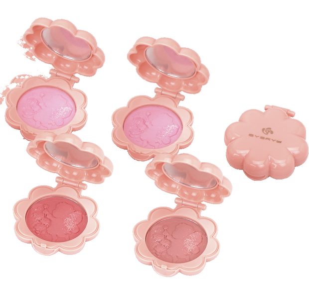 Liquid blush drops with floral presentation