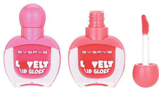 Heart-shaped Velly lip tint bottles