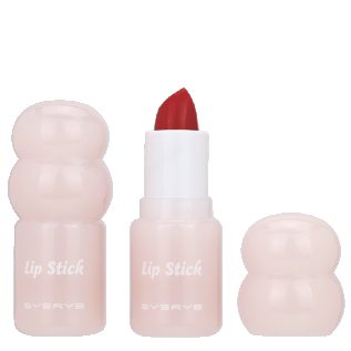Round pastel case lipstick with bullet