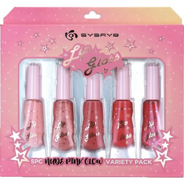 Lip gloss counter display box in pink